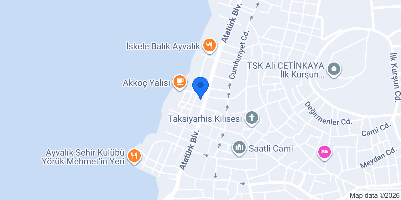 PTT - Ayvalık Şubesi konumu