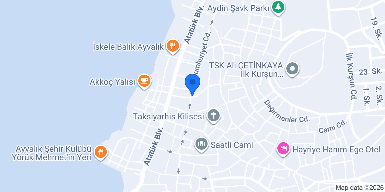 Şey Ayvalık konumu