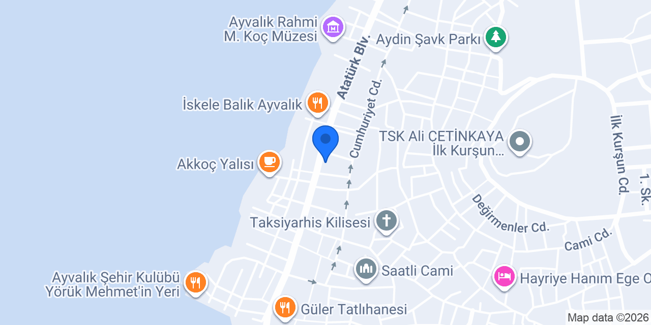 Carpe Diem Otel Ayvalık konumu