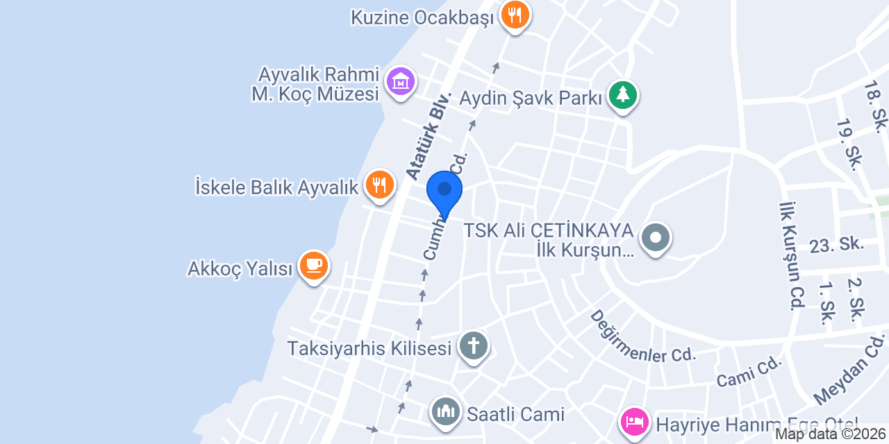 Missya Konukevi Ayvalık konumu