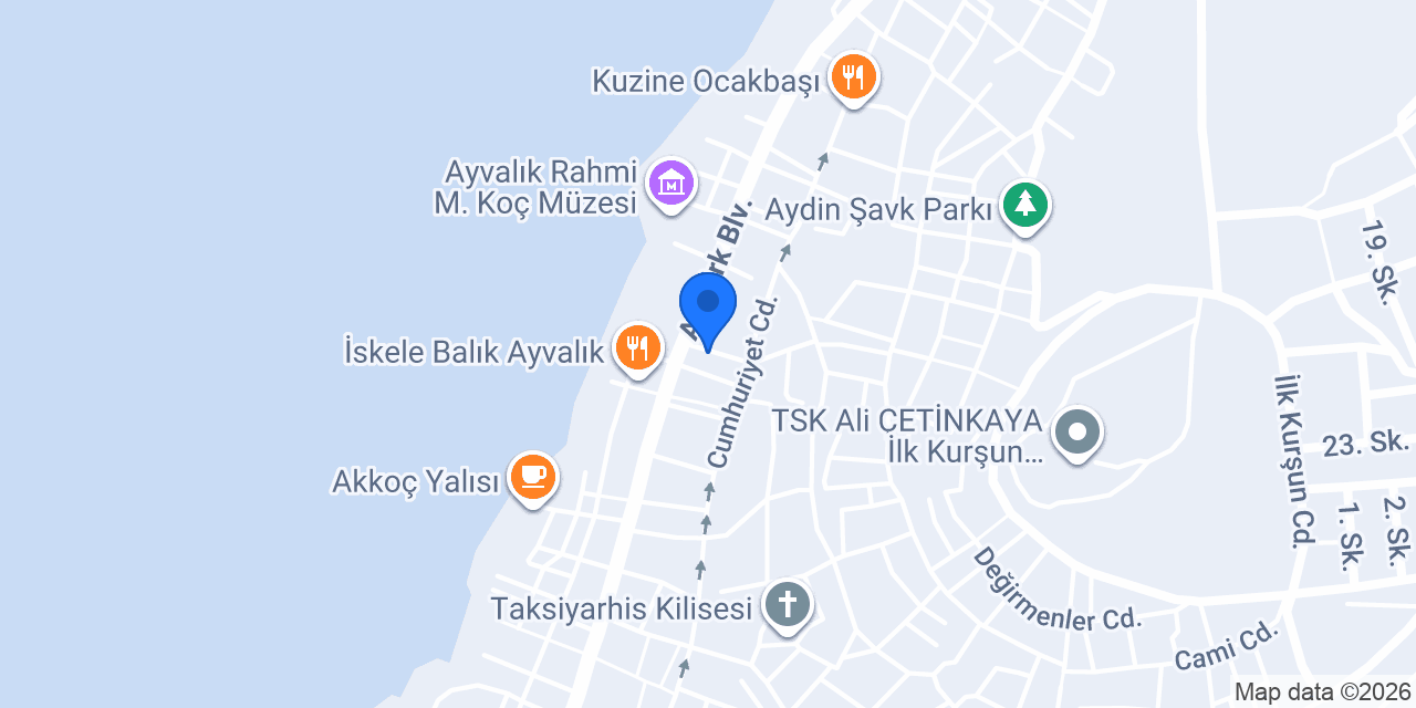Ayvalık Saygı Emlak konumu