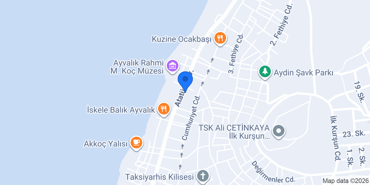 ADA INVEST AYVALIK konumu