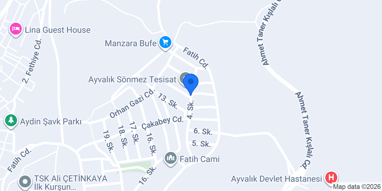 Ayvalık Tost Ekmeği konumu