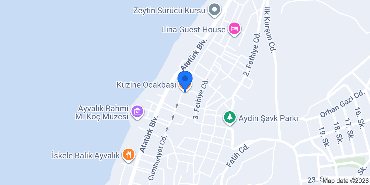 Kuzine Ocakbaşı konumu