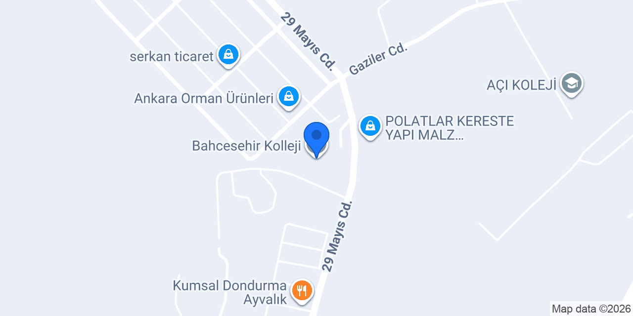 Bahcesehir Kolleji konumu