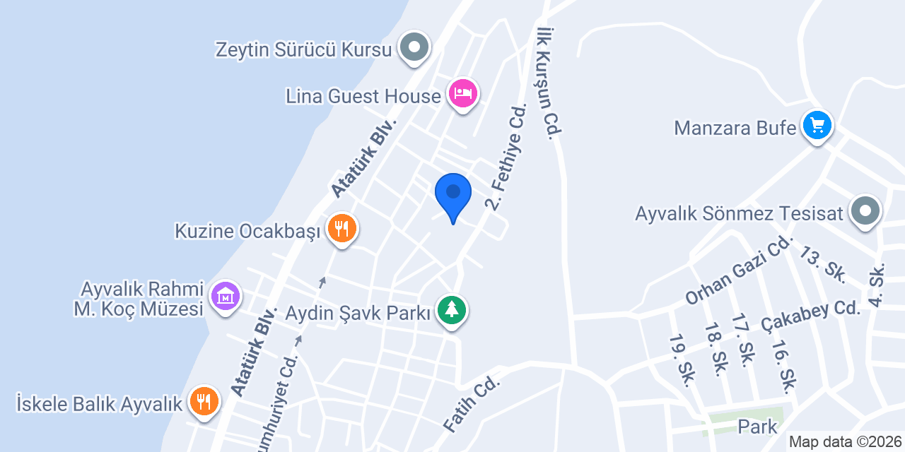 Selanik pilavcısı Ayvalık konumu