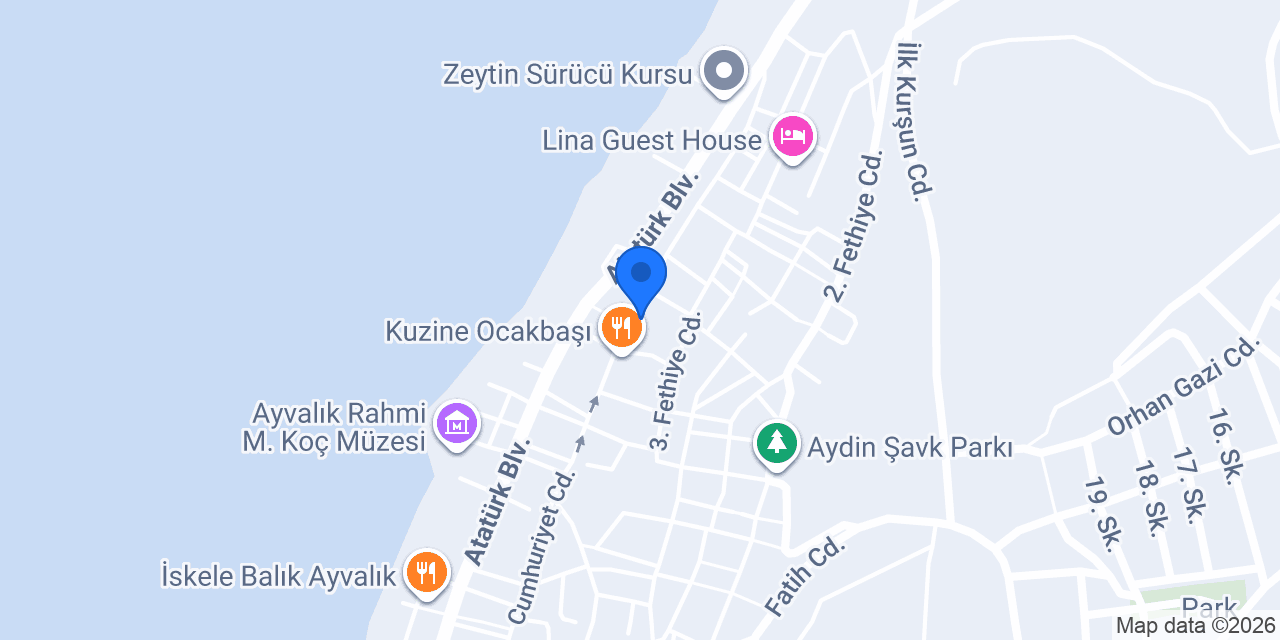 Tarihi Rum Konağı Antikhan Pansiyon konumu