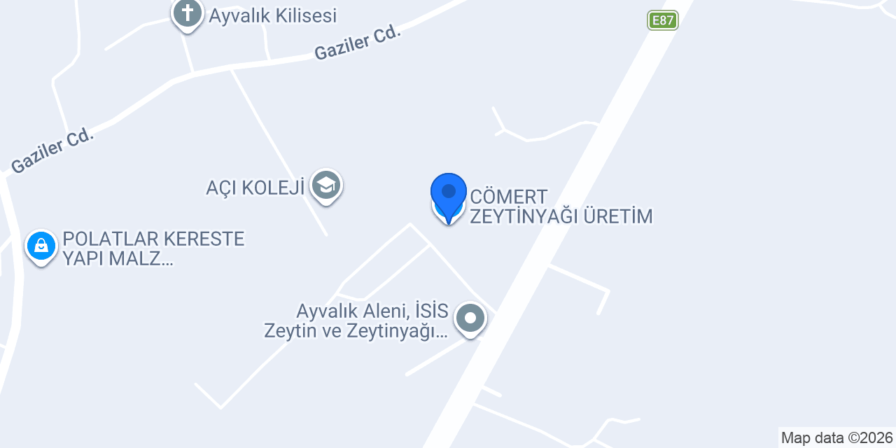 CÖMERT ZEYTİNYAĞI ÜRETİM konumu