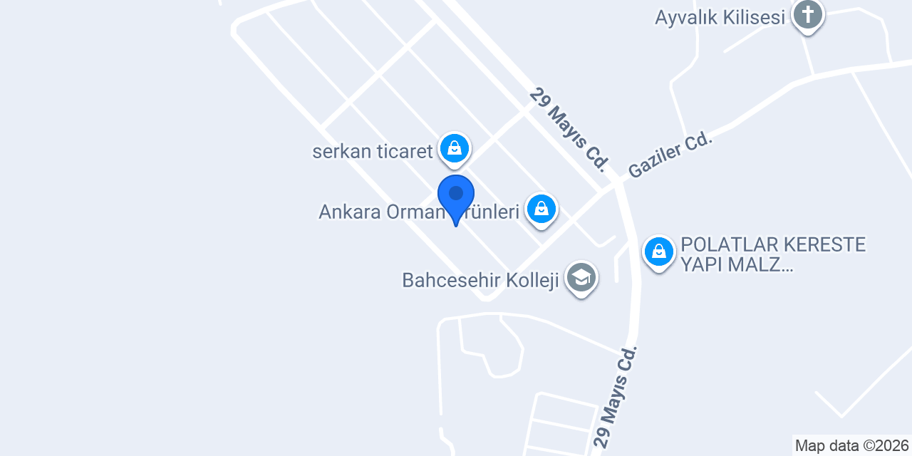 Ak Tek Mobilya konumu