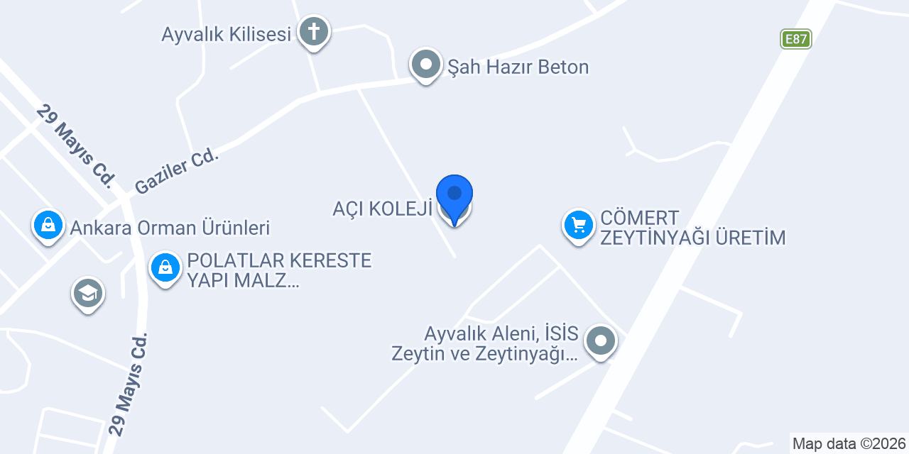 AÇI KOLEJİ konumu