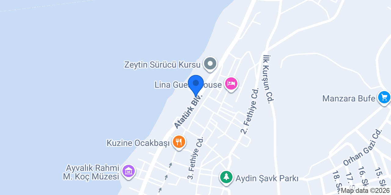 Ferahi Evler Ayvalık konumu