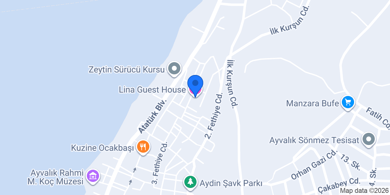 Lina Guest House konumu