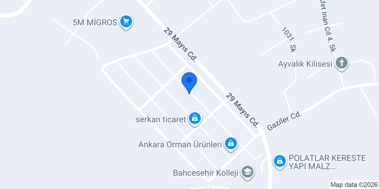 Volkan Oto Kaporta konumu
