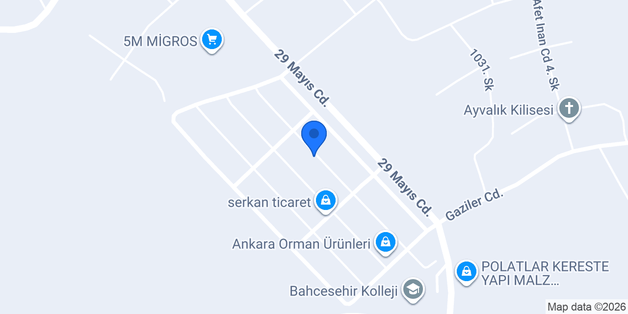 Onur Oto Servisi (Özel Servis) konumu