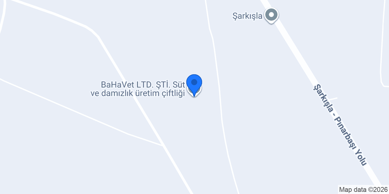 BaHaVet LTD. ŞTİ. Süt ve damızlık üretim çiftliği konumu