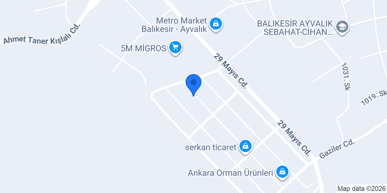 Samur Oto Yıkama konumu