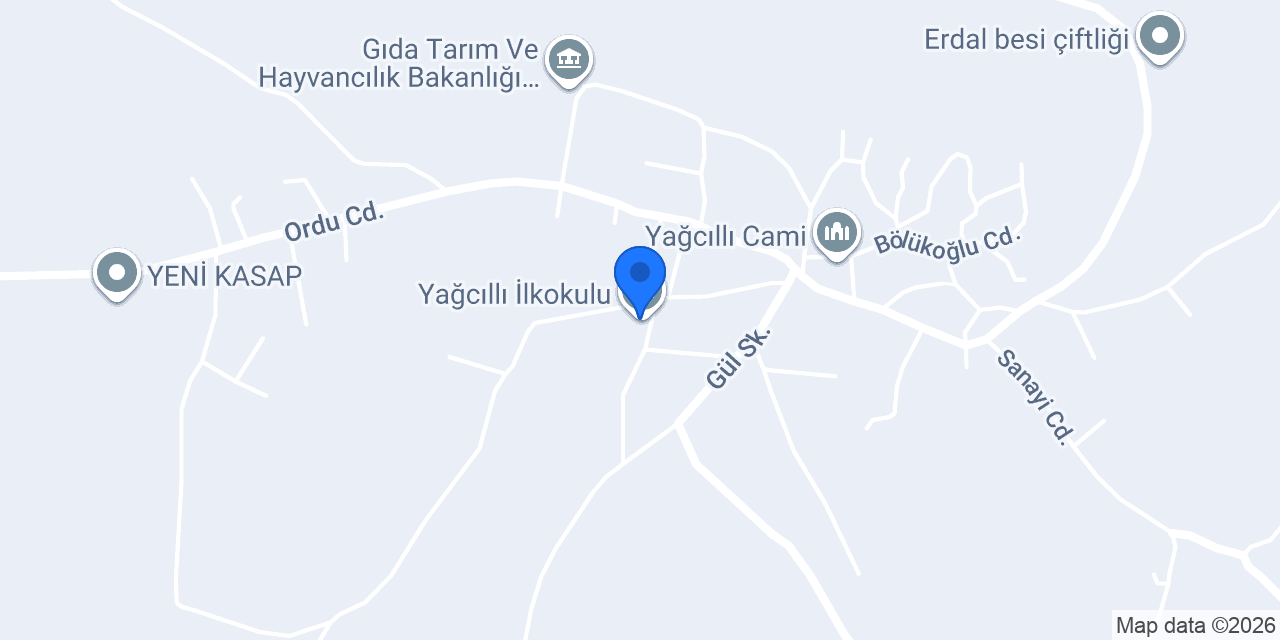 Yağcıllı İlkokulu konumu