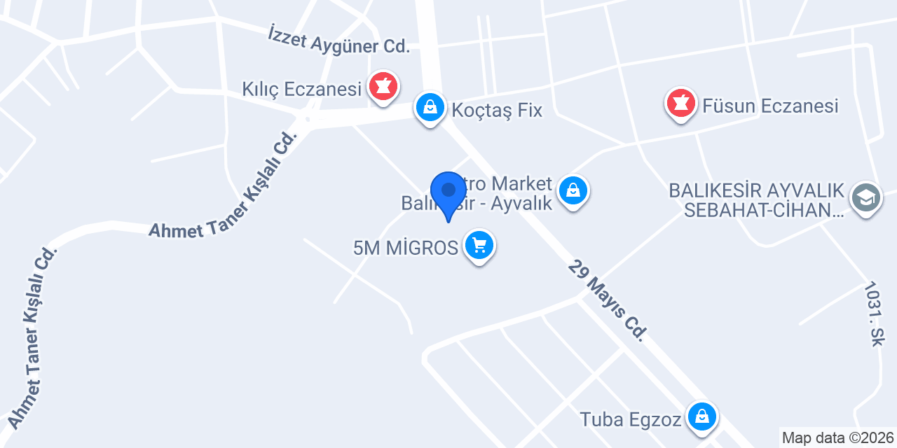 Pasaport Pizza Ayvalık konumu