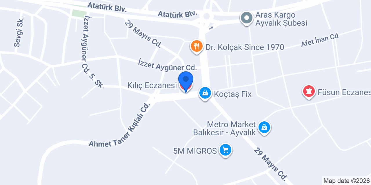 Kılıç Eczanesi konumu