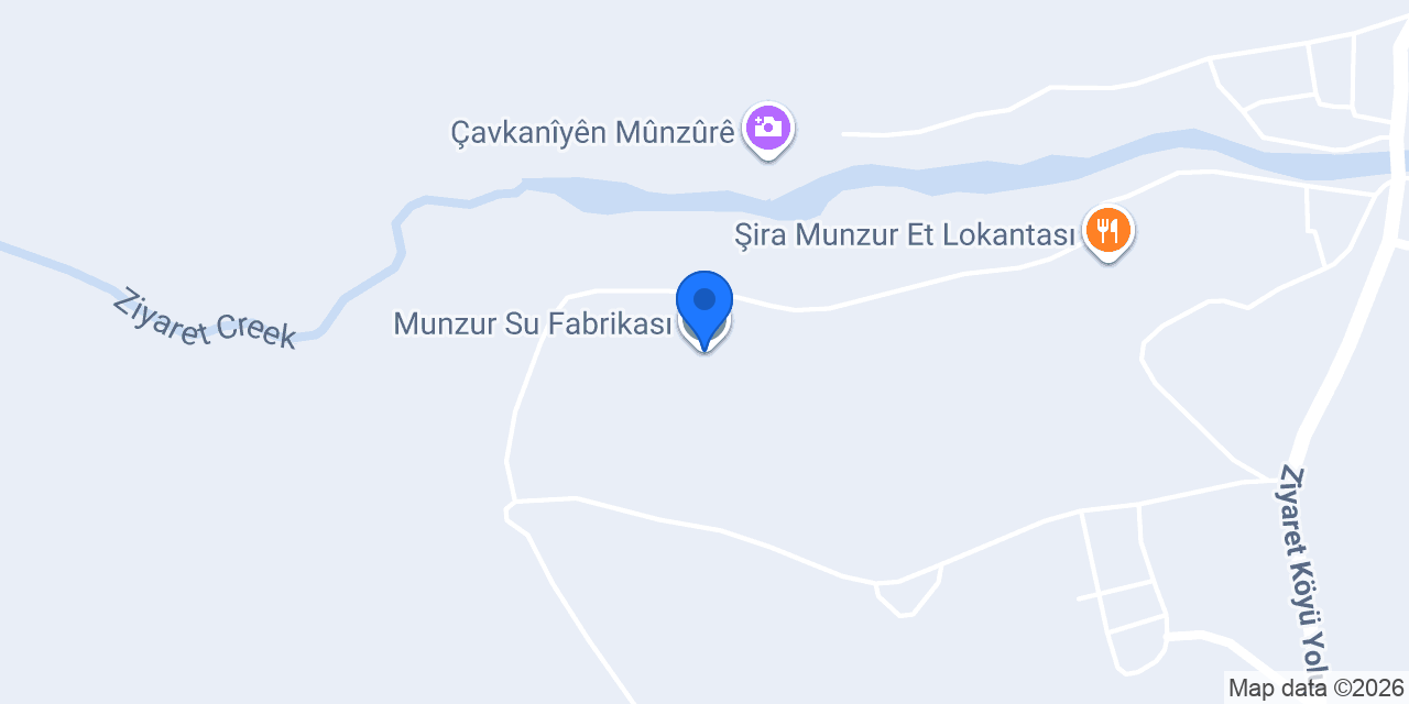 Munzur Su Fabrikası konumu