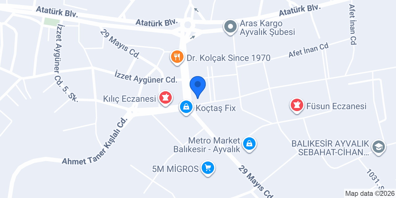 VitrA Ayvalık - Gökfa Yapı konumu