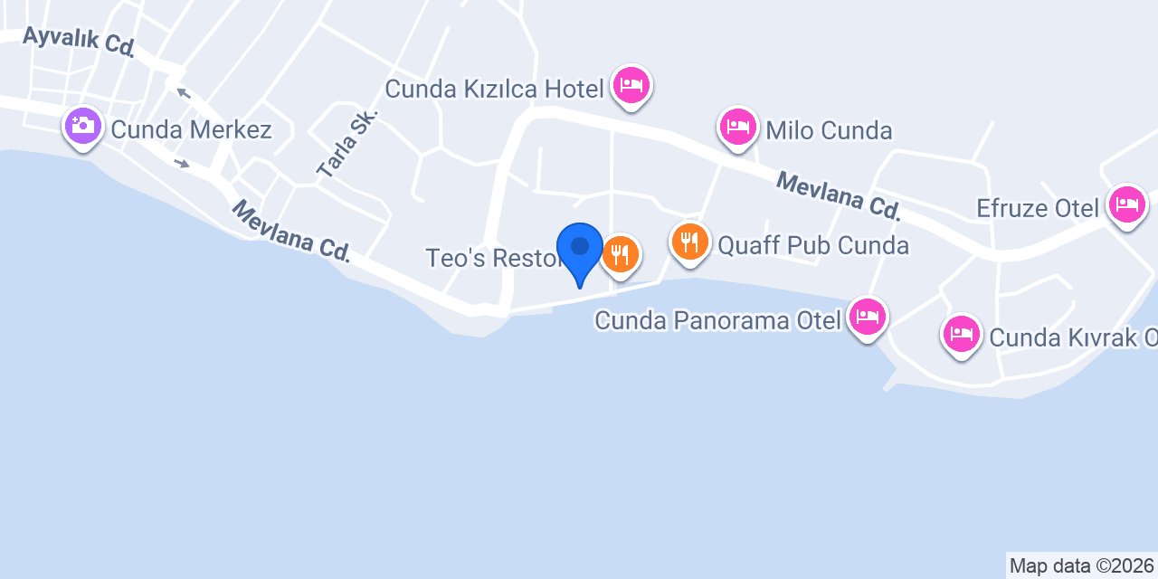 Cazibe Cunda konumu