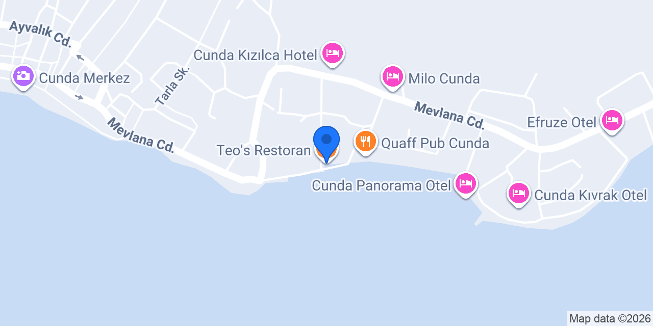 Teo's Restoran konumu