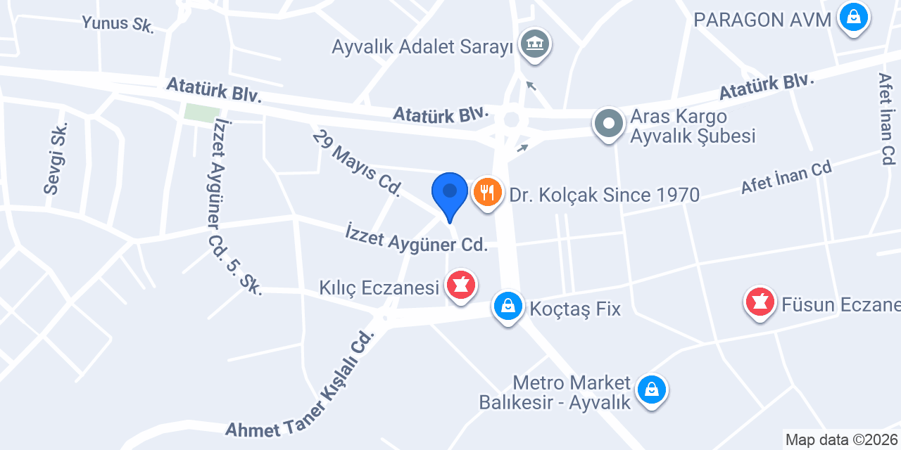 Ayvalık Hibe Proje Danışmanlık konumu