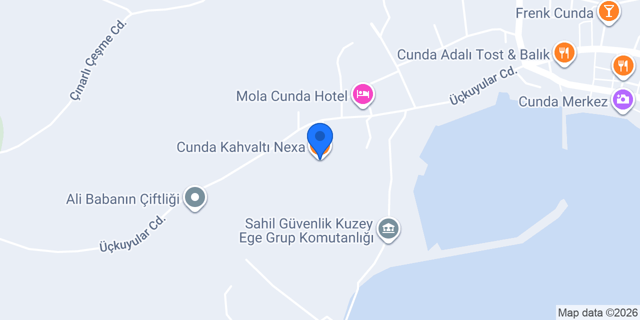 Cunda Kahvaltı Nexa konumu