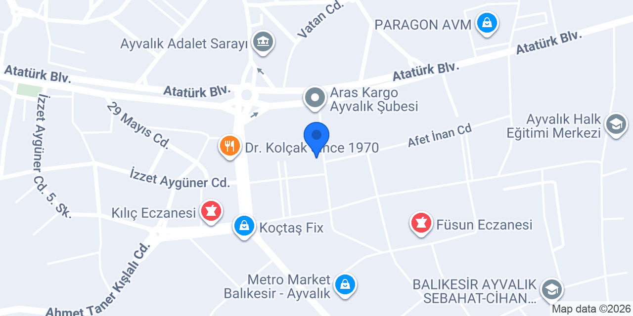 SosyoKidS Ayvalık konumu