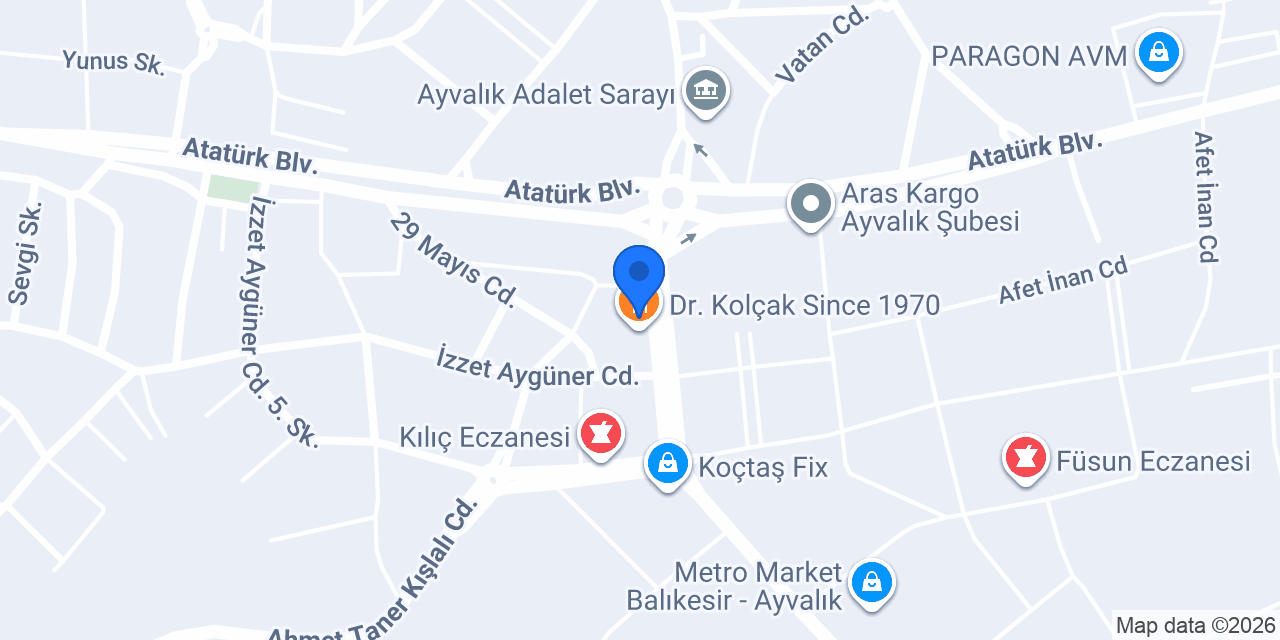 Bellona Ayvalık Helvacıoğulları konumu