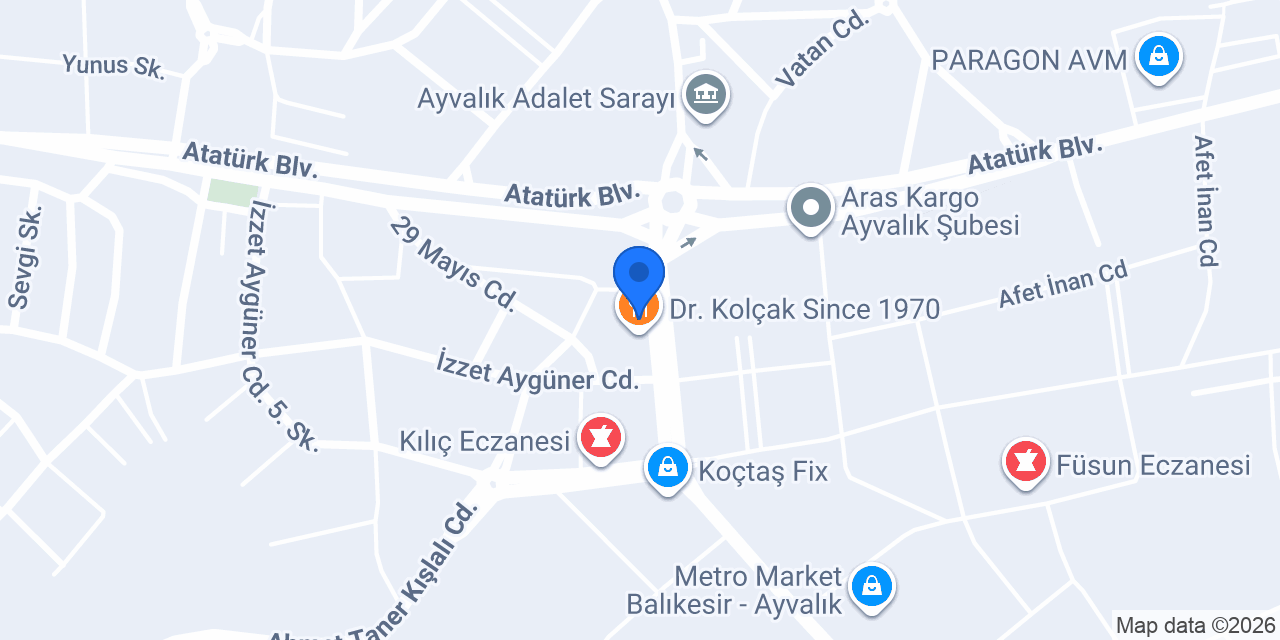 AYVALIK LİMİT EĞİTİM KURUMU konumu
