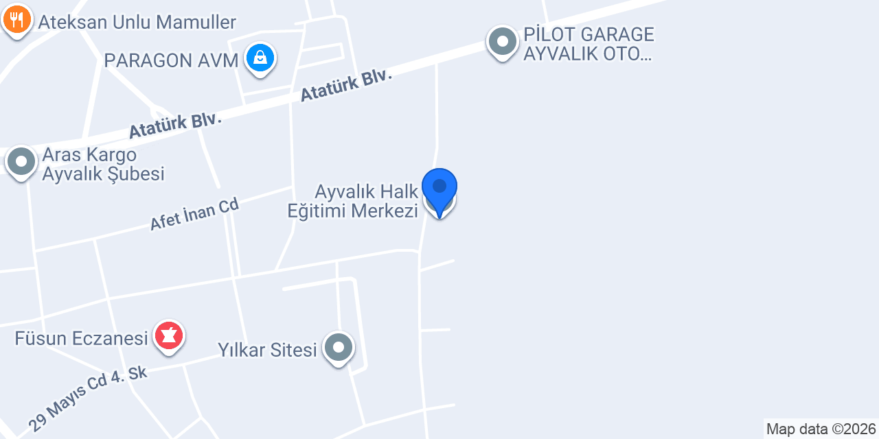 Ayvalık Halk Eğitimi Merkezi konumu