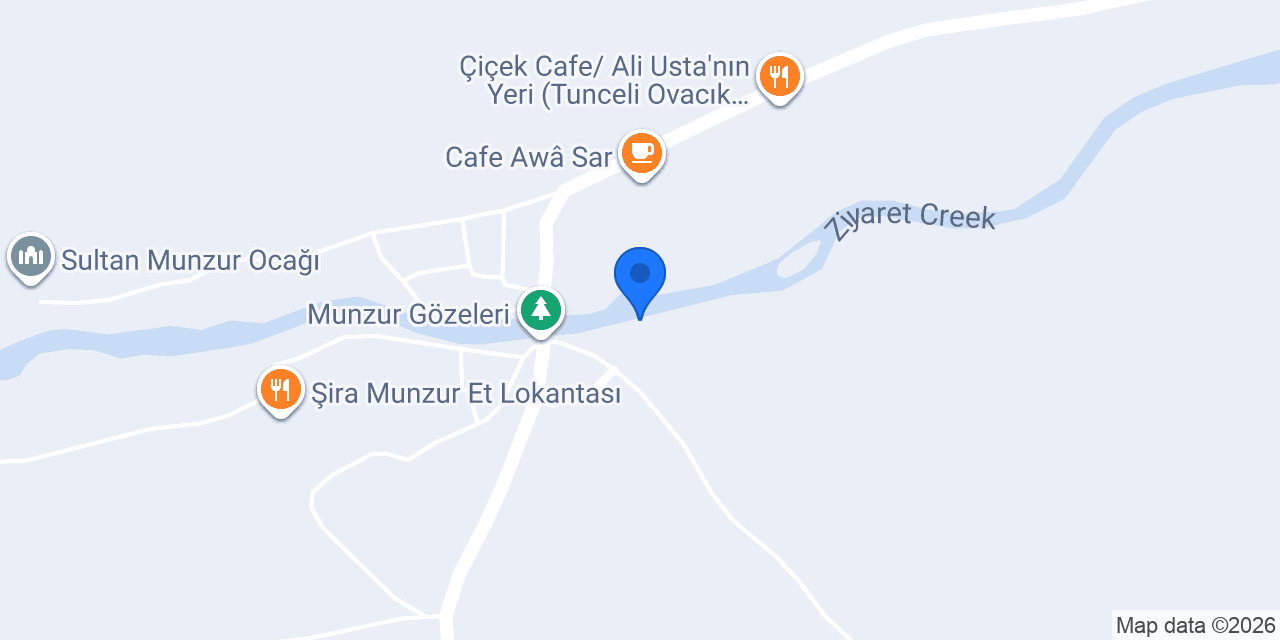 Kıyı MUNZUR Cafe Restorant konumu