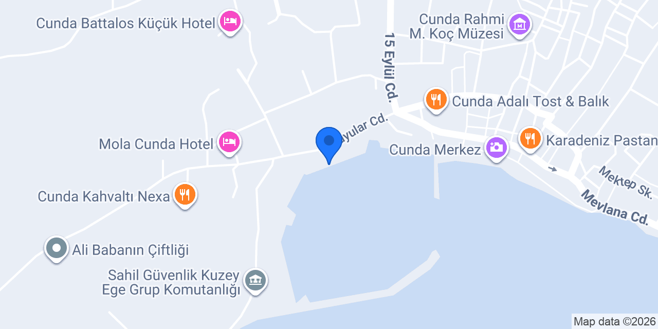 Ayvalik Özel Tekne Turu konumu