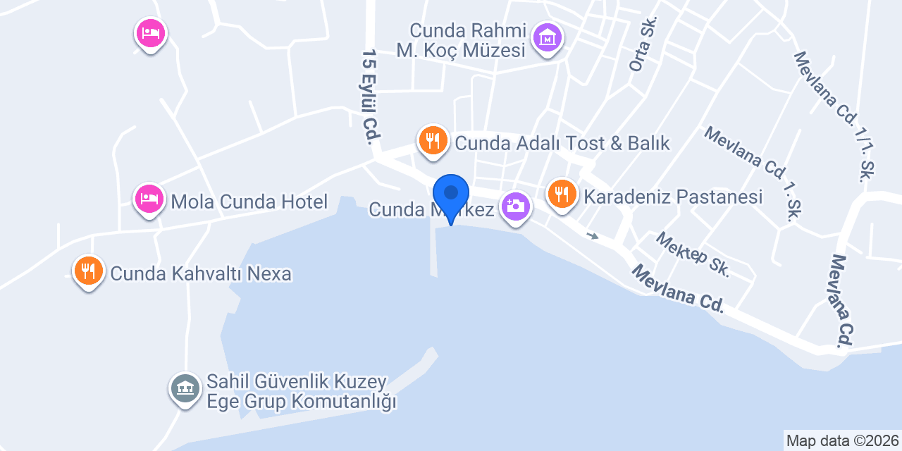 Cunda Tur konumu