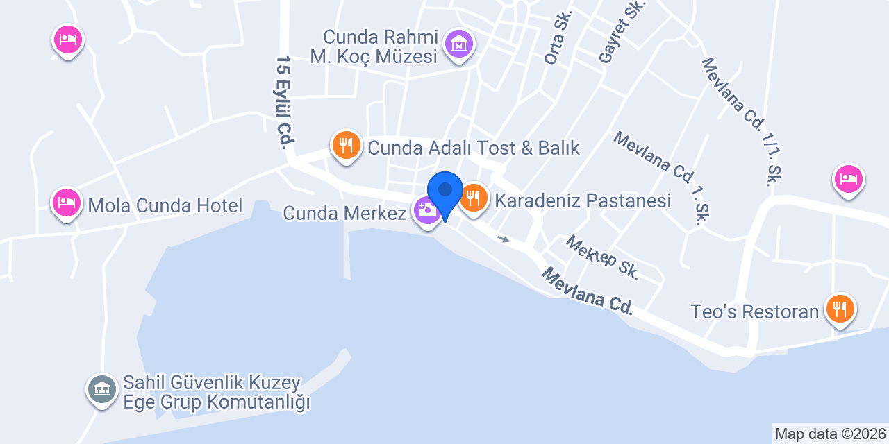 Vira Balık Cunda Island konumu