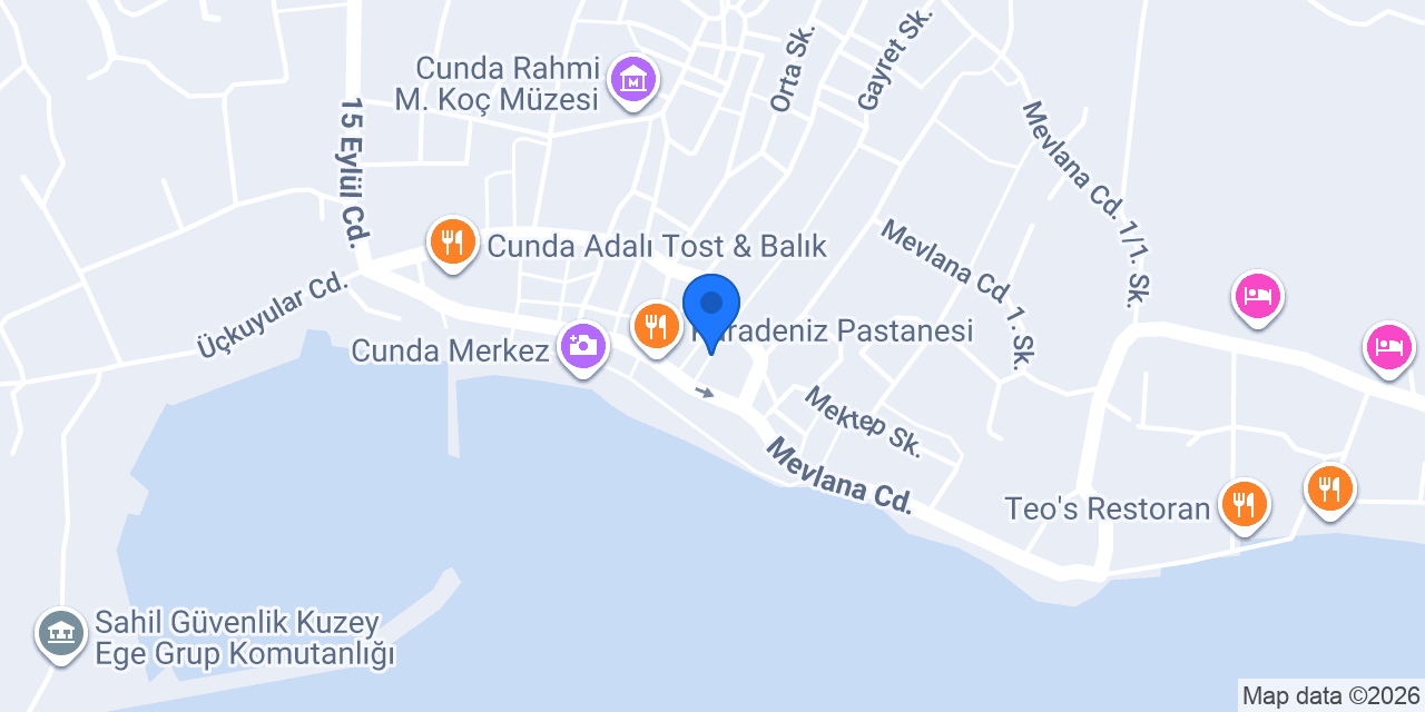 L’arancia Cunda konumu