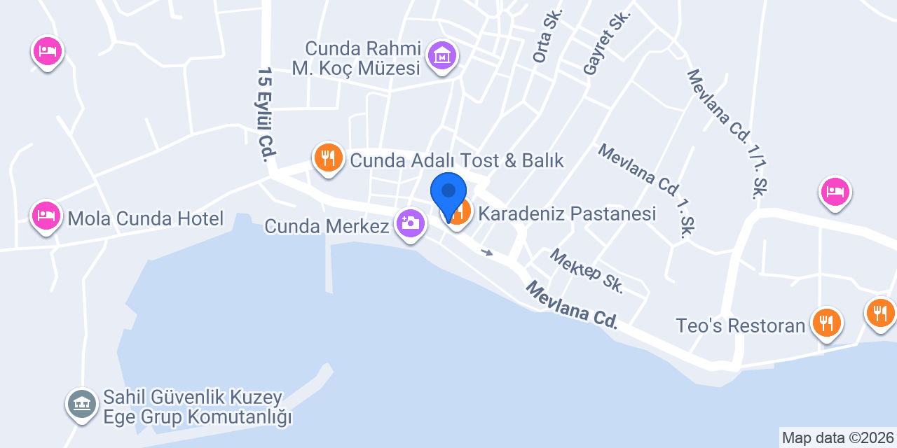 Cunda Kardias Otel Restaurant konumu