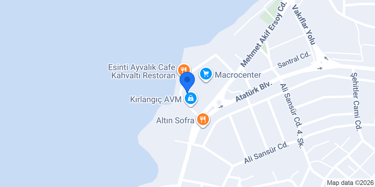 BATI OPTİK AYVALIK konumu