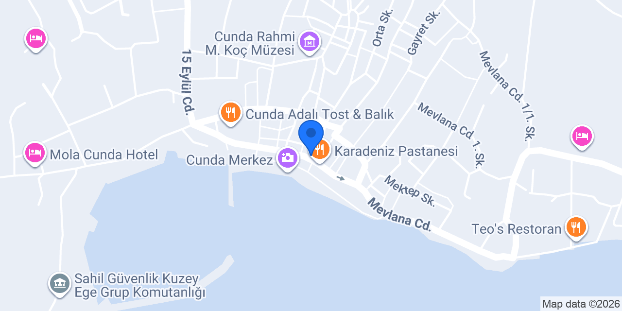 Moshos Taverna Cunda konumu