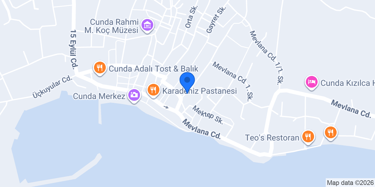 Kapya Cunda Otel konumu