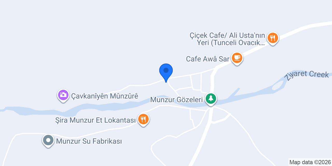 Saklı Bahçe Munzur konumu
