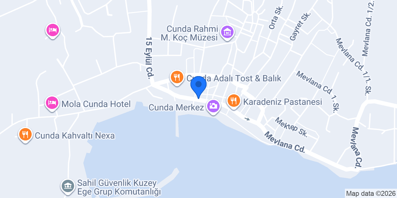 Cunda Eczanesi konumu
