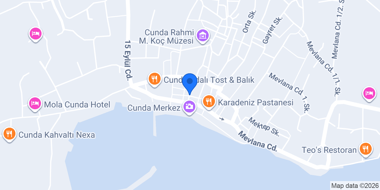 Tosthane Cunda konumu