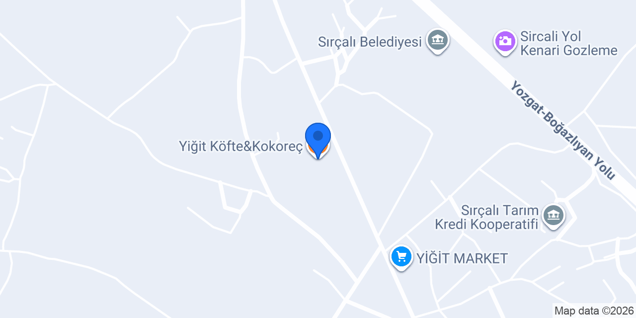 Yiğit Köfte&Kokoreç konumu