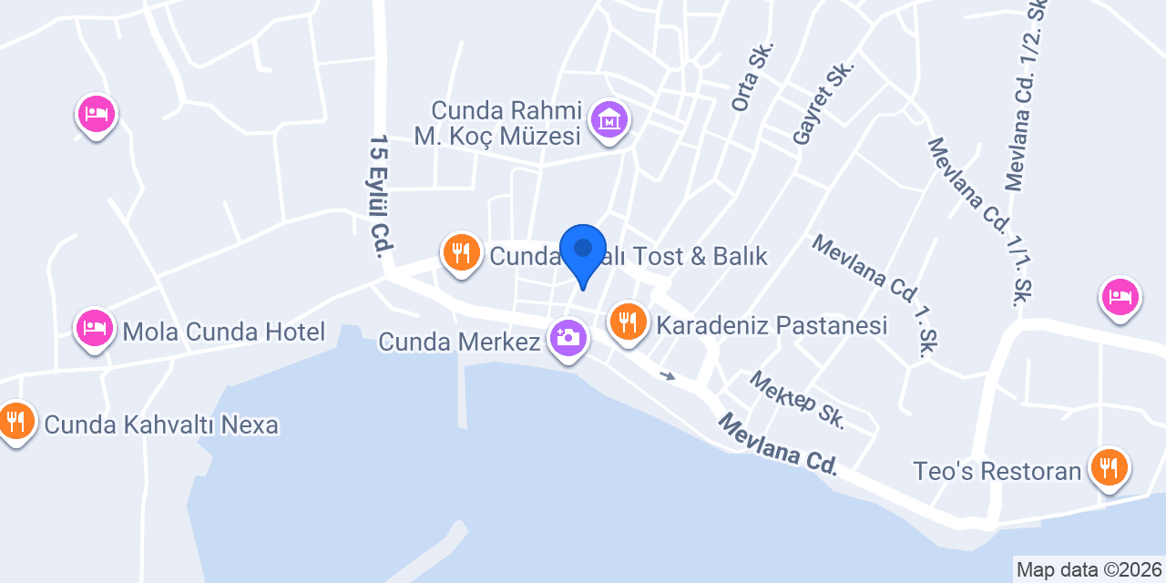 Cunda Ada Muhallebicisi konumu