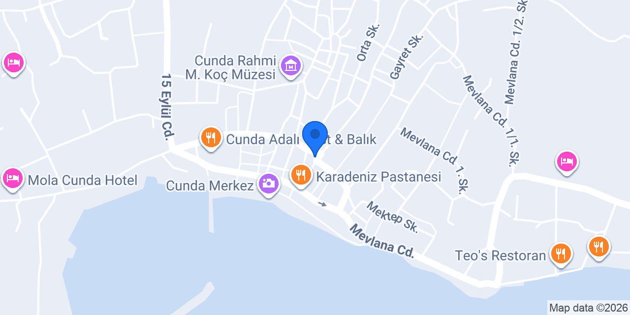 Mekan Cunda konumu
