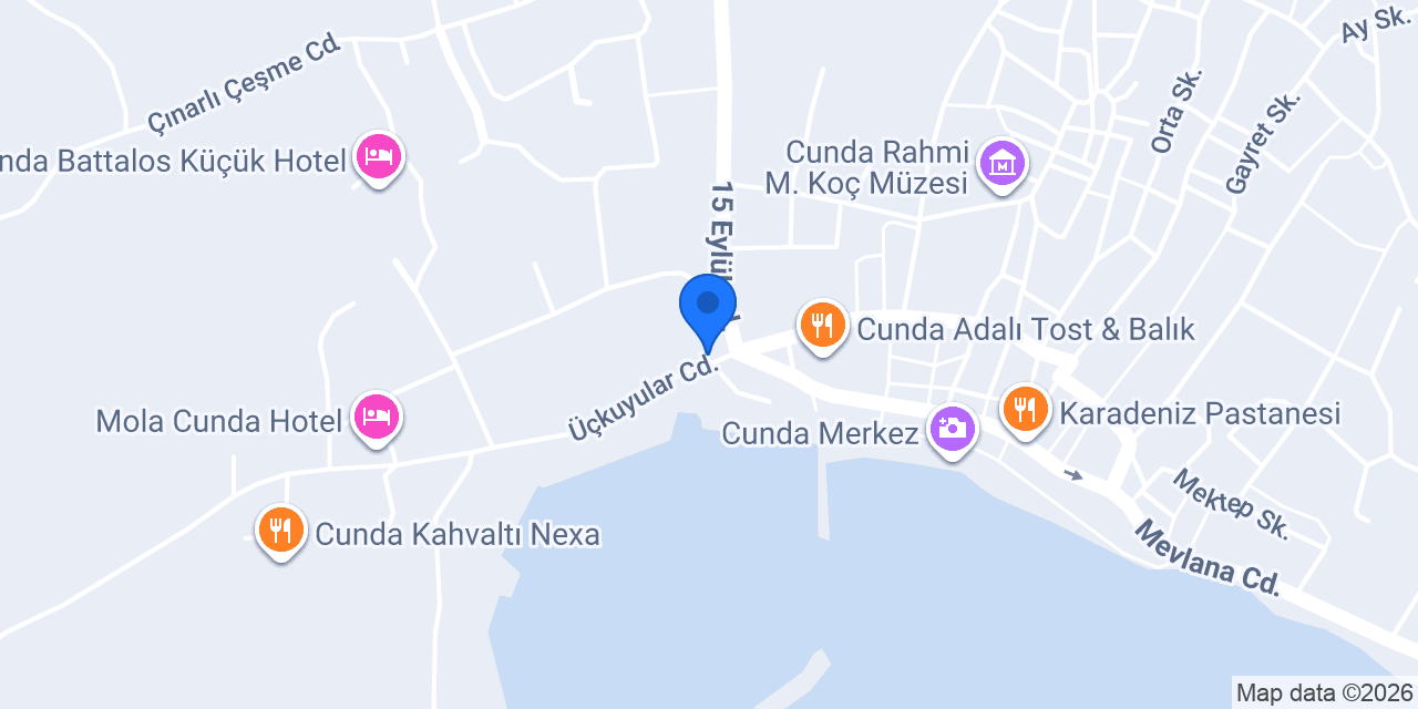 Cunda Gözde konumu