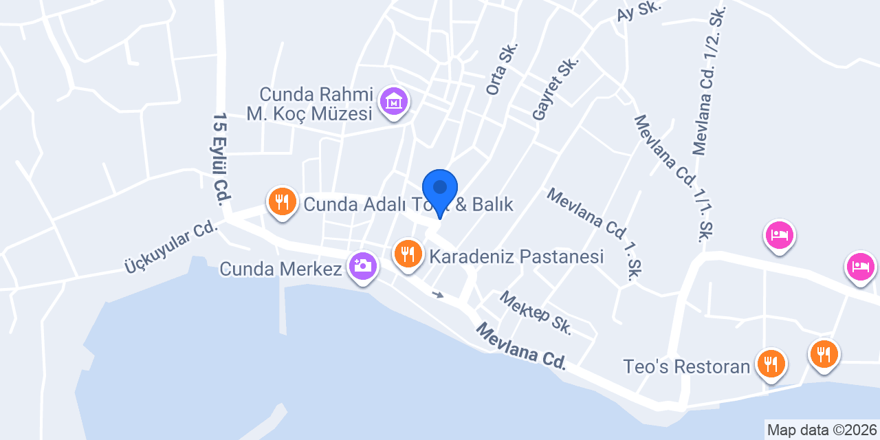 Dantela Cunda konumu